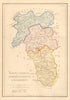 Antique KING'S & QUEEN'S COUNTY & KILKENNY map. ADLARD. Offaly Laois 1843