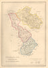 Antique FERMANAGH, LEITRIM, & LONGFORD county map. ADLARD. Ireland Ulster 1843