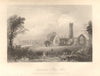 Adare Friary. Fitzgeralds castle. St Nicholas church. Limerick, Ireland 1843