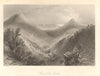 Glen of the Downs, County Wicklow. Ireland 1843 old antique print picture