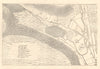 Map of Glendalough, County Wicklow. Ireland 1843 old antique plan chart