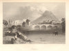 Ballina, County Mayo. Ireland 1843 old antique vintage print picture