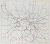 London Main Line Railway development 1900-1930 Electrification STANFORD 1931 map