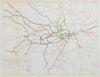 London Underground tube development 1900-1930 Electrification. STANFORD 1931 map