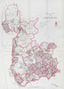 Lancashire Parliamentary County. BOUNDARY COMMISSION. Close 1917 old map