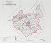 Leicestershire Parliamentary County. BOUNDARY COMMISSION. Close 1917 old map