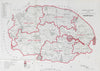 Norfolk Parliamentary County. BOUNDARY COMMISSION. Close 1917 old antique map