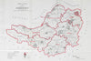 Somerset Parliamentary County. BOUNDARY COMMISSION. Close 1917 old antique map