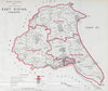 Yorkshire East Riding Parliamentary County. BOUNDARY COMMISSION. Close 1917 map