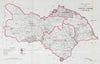 Yorkshire North Riding Parliamentary County. BOUNDARY COMMISSION. Close 1917 map