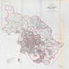 Yorkshire West Riding Parliamentary County. BOUNDARY COMMISSION. Close 1917 map
