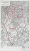 Camberwell Parliamentary Borough. Peckham Dulwich. BOUNDARY COMMISSION 1917 map