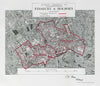 Finsbury & Holborn Parliamentary Borough Bloomsbury BOUNDARY COMMISSION 1917 map