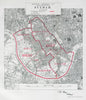 Fulham Parliamentary Borough. Baron's Court. BOUNDARY COMMISSION 1917 old map