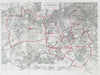 Wandsworth Parliamentary Borough. Putney Clapham. BOUNDARY COMMISSION 1917 map