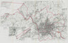 Bristol Parliamentary Borough. Clifton. BOUNDARY COMMISSION. Close 1917 map