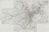 Sheffield Parliamentary Borough Hallam Hillsborough BOUNDARY COMMISSION 1917 map