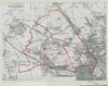 Willesden Parliamentary Borough. Kilburn Kensal. BOUNDARY COMMISSION 1917 map