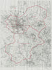 Wolverhampton Parliamentary Borough. Bilston. BOUNDARY COMMISSION 1917 old map