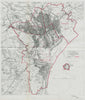 Cardiff Parliamentary Borough. Wales. BOUNDARY COMMISSION. Close 1917 old map