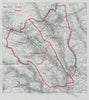 Merthyr Tydfil Parliamentary Borough. Aberdare. BOUNDARY COMMISSION 1917 map