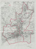 Swansea Parliamentary Borough. Landore Morriston BOUNDARY COMMISSION 1917 map