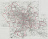 Glasgow Parliamentary Borough. Scotland. BOUNDARY COMMISSION. Whitlock 1917 map