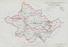 County of Tyrone Parliamentary. Ireland. BOUNDARY COMMISSION. Whitlock 1917 map
