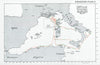 South of France invasion. Operation Dragoon 1944 Assault Convoy Routes 1994 map