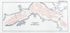 Normandy Landings D-Day June 1944. Solent anchorage plan. Isle of Wight 1994 map