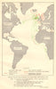 Battle of the Atlantic June 1940-mid-March 1941 World War 2 RAF Convoys 1953 map