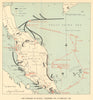Japanese invasion of Malaya 7 December 1941-15 Feb 1942. World War 2 1954 map