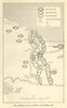 2nd Battle of El Alamein 23 October 1942. WW2 North Africa Campaign 1954 map
