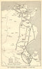 Tunisian campaign 19 March - 13 May 1943. World War 2. North Africa 1954 map