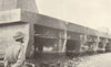 U-boat pens at Brest. World War 2. Bunkers. Battle of the Atlantic 1954 print