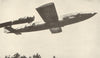 German flying bomb V1 rocket. World War 2 1954 old vintage print picture
