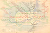 LONDON UNDERGROUND tube plan map diagram. Northern Heights SCHLEGER/ZERO #2 1938