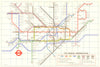 LONDON UNDERGROUND tube plan map. Hatton Cross. Heathrow u/c. GARBUTT #1 1975