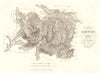 Cantons de Schwitz & Zug. Schwyz Schwytz Zoug Zugo. Schweiz. DUVOTENAY 1837 map