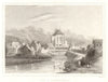 Vue d'Appenzell. View of the town of Appenzello. Schweiz Switzerland Suisse 1837