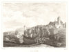 View of the town of Brugg, Argovie. Aargau canton. Argovia. Schweiz Suisse 1837
