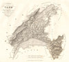 Canton de Vaud. Waadt Vad. Suisse Schweiz Svizra Switzerland. DUVOTENAY 1837 map