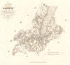 Canton de Genève. Geneva Genf Ginevra. Suisse Switzerland. DUVOTENAY 1837 map
