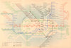 LONDON UNDERGROUND tube plan map diagram. Northern Heights ZERO/SCHLEGER #2 1938