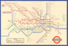 LONDON UNDERGROUND tube map plan diagram. Middle Circle. HARRY BECK #2 1936