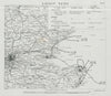 WW1 German Airship raid 17 May-1 June 1915 Southend Ramsgate London 1930 map