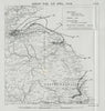 WW1 German Airship raid 2-3 April 1916 Edinburgh Chirnside Tyneside 1930 map
