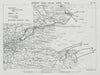 WW1 German Airship raid 25 April 1916 Ongar Romford Thanet Deal Harwich 1930 map
