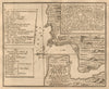 An exact draught of the castle of San Lorenzo… Chagres Panama GENTS MAG 1740 map