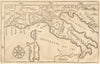 The states of Italy. GENTS MAG 1742 old antique vintage map plan chart